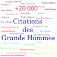 Citations des Grand Hommes