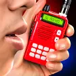 Portable police walkie-talkie joke game
