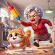プログラムのアイコン：Anime Granny Cat Simulato…