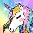 程序图标：Unicorn Coloring Book Gli…