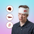 أيقونة البرنامج: Injury on Face Photo Make…