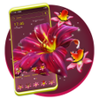 Icon of program: Red Lily Flower Theme