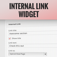 Programikonen: Internal Link Widget