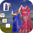 プログラムのアイコン：Woman Fancy Saree Photo S…