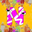 Ikon program: Alphabet Glitter Lor Colo…