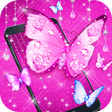 Icon of program: 3D Neon Butterfly Shiny T…