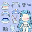 ไอคอนของโปรแกรม: Vlinder Doll: Dress up ga…