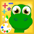 プログラムのアイコン：Dino math - coloring game