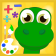 Dino math - coloring game