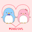 Cute Wallpaper Couple Wallpaper: Penguins Theme