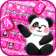 Hot Pink Panda keyboard Theme icon