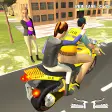Sports Bike Taxi Sim 3D - Free Taxi Driving Games