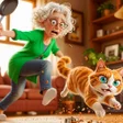 أيقونة البرنامج: Angry Gran Vs Pet Cat Sim…
