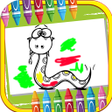 ไอคอนของโปรแกรม: Snake Drawing Coloring pa…