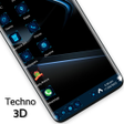 أيقونة البرنامج: Techno 3D Stylish Theme f…