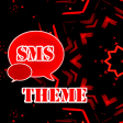 Red Black GO SMS Theme