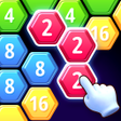 أيقونة البرنامج: HexPuz - Hexa Merge Puzzl…