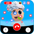 プログラムのアイコン：fake call and chat with v…