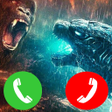 Godzilla and kong Video Call icon