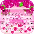 Pink Roses Gravity Keyboard Ba