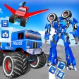 Police Monster Robot Truck Transformation