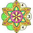 Daily Mandala Color by Number
