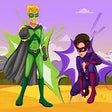 Icoon van programma: Superheroes Jigsaw