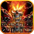 Fire Skull Keyboard Theme
