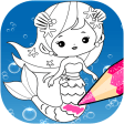 Mermaid Princess Coloring Book