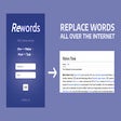 Rewords — Text Replacer