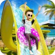 プログラムのアイコン：Stickman Uphill Water Sli…