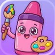 Programın simgesi: Drawing for kids: colour …