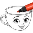 أيقونة البرنامج: Coloring Page ASMR Drawin…