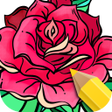 Programikonen: Flowers Coloring Books