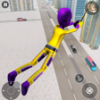 Ícone do programa: Stickman Flying Hero Simu…