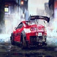ไอคอนของโปรแกรม: Red Toyota Supra: Speed a…