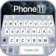 Silver Phone 11 Pro Keyboard Theme