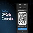 Icoon van programma: DarkMode QRCode Generator