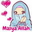 Sticker WA Hijab Muslim Islam