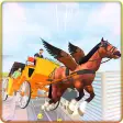 Flying Horse Buggy Taxi Driving Transport Game