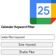 Ikon program: Calendar Keyword Filter