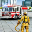Ícone do programa: Fire Truck Driving Sim Ga…