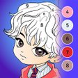 程序图标：Anime K-pop Coloring Book…