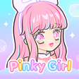 Иконка программы: Pinky Girl: Dress up  Mak…