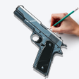 プログラムのアイコン：Learn How To Draw Weapons