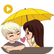 程序图标：Animated stickers GIF lov…