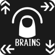 BRAINS easy one-handed game