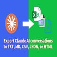 Ikon program: Claude Export Tool