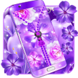 Programikonen: Violet zipper lock screen