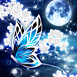 Icon of program: 月舞曲-蒼- for HOMEきせかえテーマ